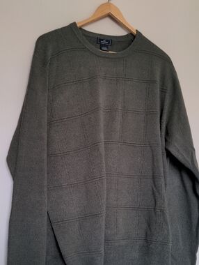 Dockers Olive Green Men's Crewneck Sweater